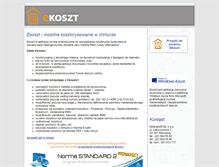 Tablet Screenshot of e-koszt.pl